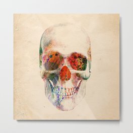 skull Metal Print | Graphic Design, Halloween, Citrouilles, Pop Surrealism, Vintage, Skull, Pop Art, Graphicdesign, Gothic, Anatomy 