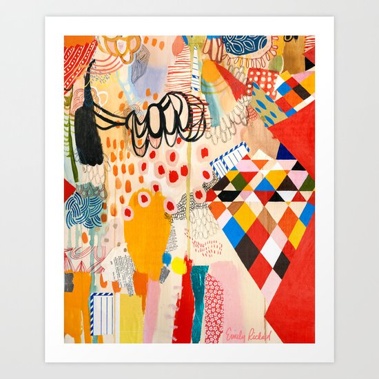 Wallpaper and Diamonds Part II Art Print