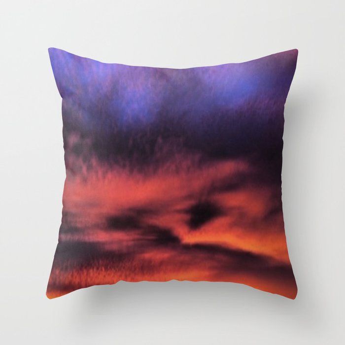 Sunset in the Maldives Throw Pillow