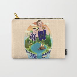 Couple custom illustration for I&S Carry-All Pouch