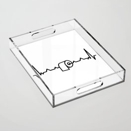 EKG Toilet Paper  Acrylic Tray