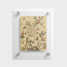 A Floral Fantasy of Animals and Birds Floating Acrylic Print