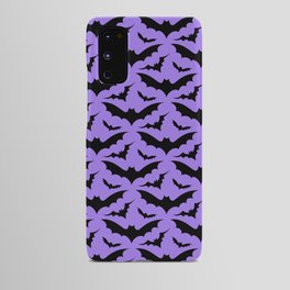Purple and Black Bats Android Case