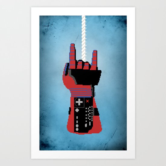 Power Glove Love: Spider-Man Art Print