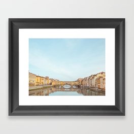Ponte Vecchio - Florence Italy Travel Photography Framed Art Print