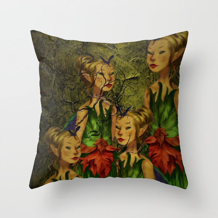 Solemn Secrets Throw Pillow