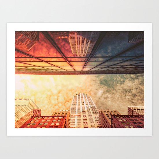 New York City Chrysler Building Up Up and Away Art Print