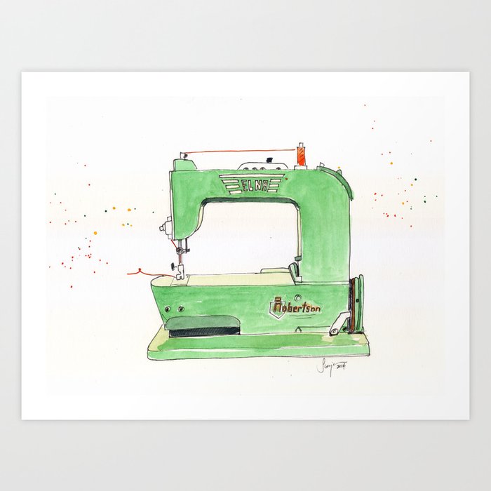Vintage Elna Grasshopper Sewing Machine Art Print By Artisania Unique Vintage Elna Sewing Machines Vintage Elna Grasshopper Sewing Machine Art Print By Artisania Unique Vintage Elna Sewing Machines