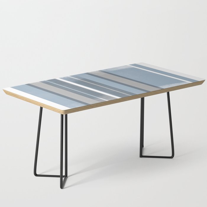 Blue and Grey Retro Style Geometric Abstract - Codex Coffee Table