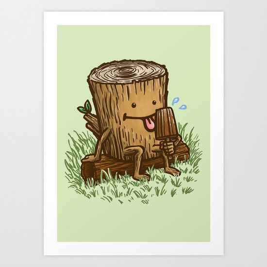 The Popsicle Log Art Print