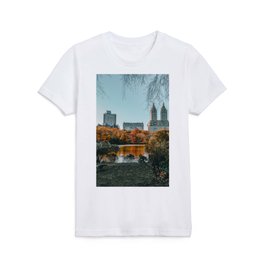 Autumn Fall in Central Park in New York City Kids T Shirt