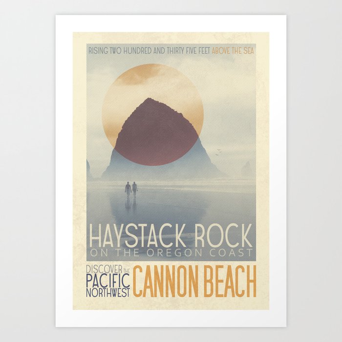 Haystack Rock of Cannon Beach, Oregon Art Print