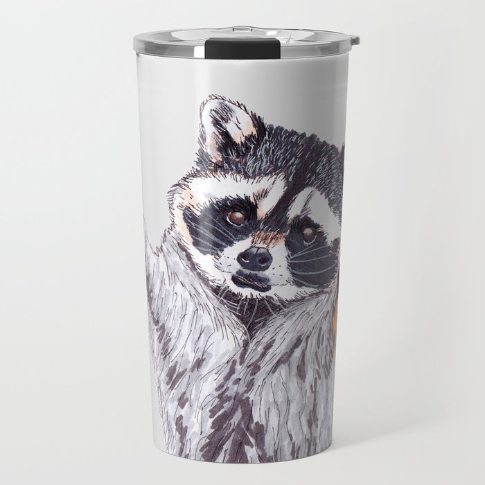 Playful Raccoon Ink & Marker Edition 2 Travel Mug