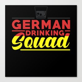 German Drinking Squad Canvas Print