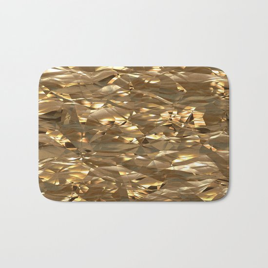 Golden Crinkle Bath Mat