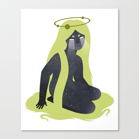 Space Girl 8 Canvas Print