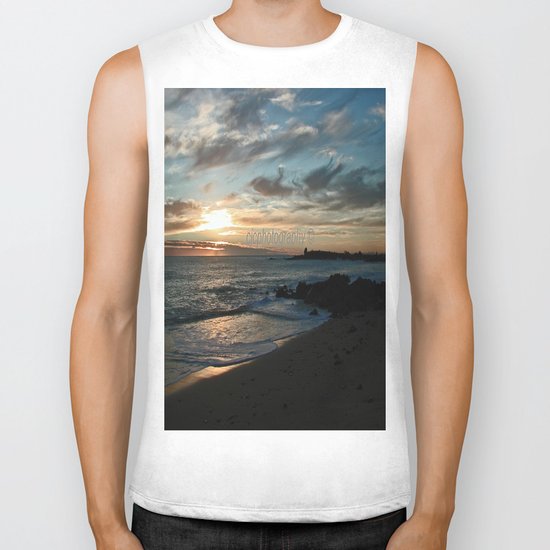 Sunrise over Bass Strait - Tasmania - Australia Biker Tank