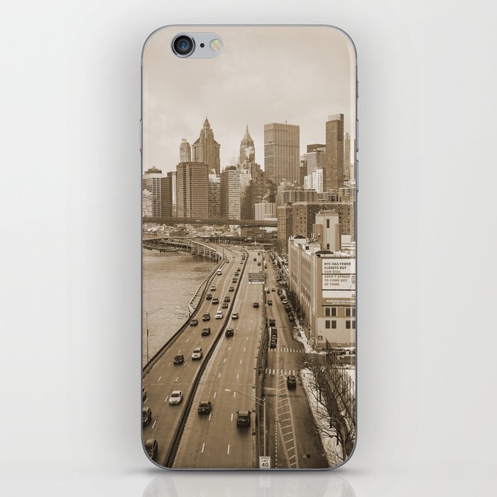 New York City | Skyline Sepia iPhone Skin