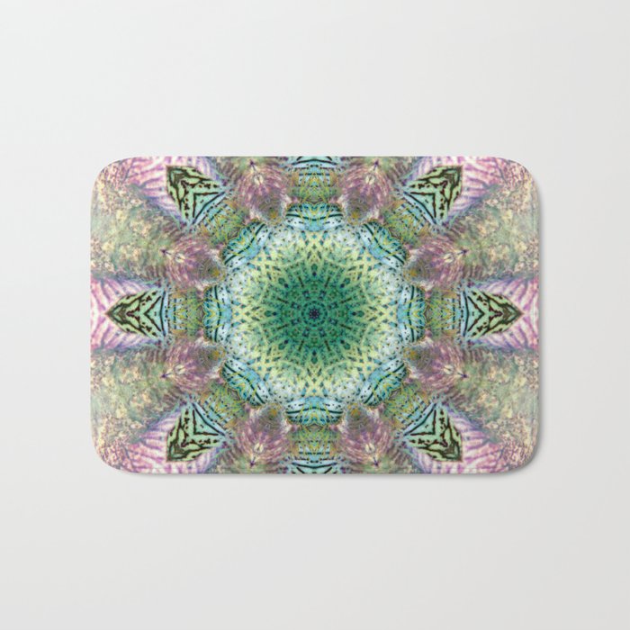 Mandala from Peach Iris Bath Mat