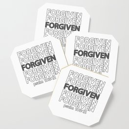 Christian Design - Forgiven - Psalm 103 verse 12 Coaster
