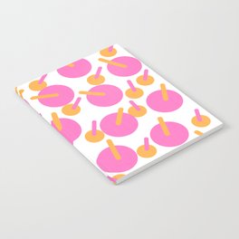 Below Deck Cocktails Modern Abstract Pink And Orange Notebook