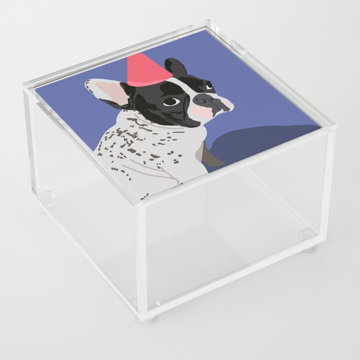 Birthday Bulldog Acrylic Box