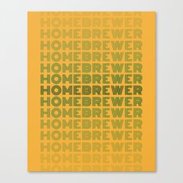 Homebrewer (70's Repeat) Canvas Print