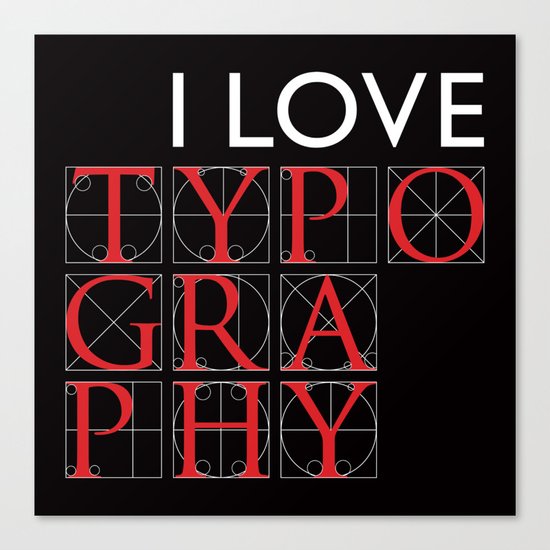 Typography Canvas Print