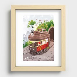Travel By Trolly Recessed Framed Print