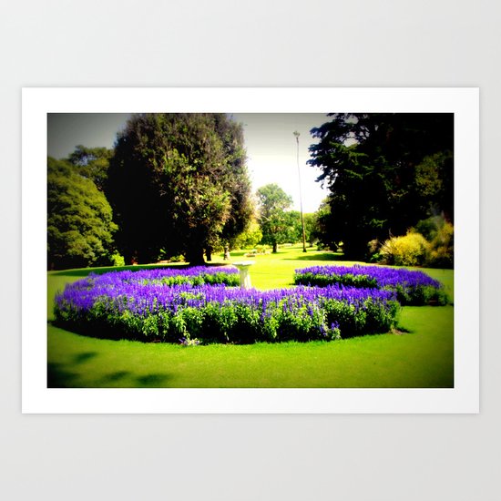 When the World wearies, there is always the Garden! Art Print