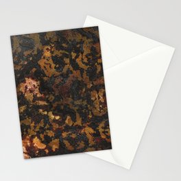 Cracked rusty metal wall Stationery Card