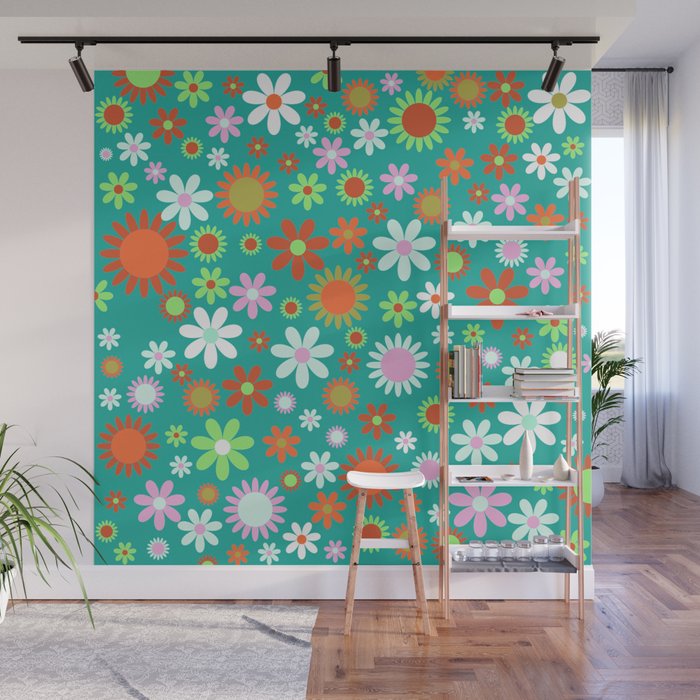 Bright Floral 3 Wall Mural