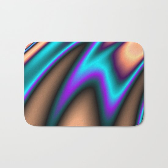 Abstract Fractal Colorways 03 Southwestern Bath Mat