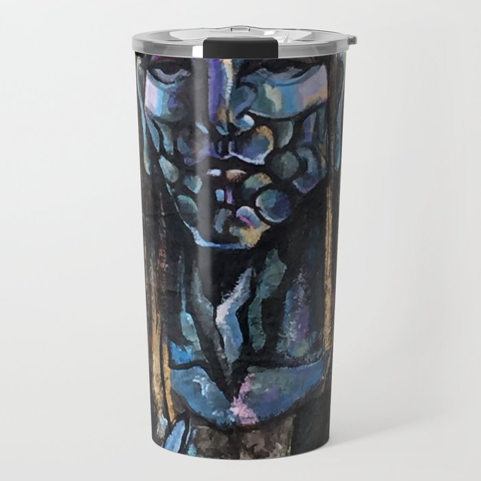 He stands at the door and knocks. Travel Mug