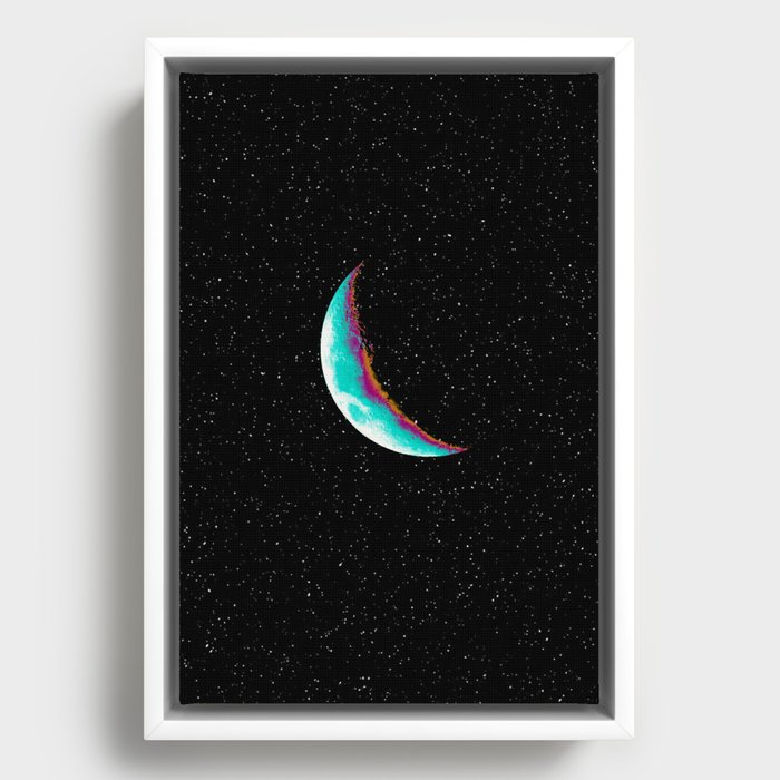 Fly Me To The Moon Framed Canvas