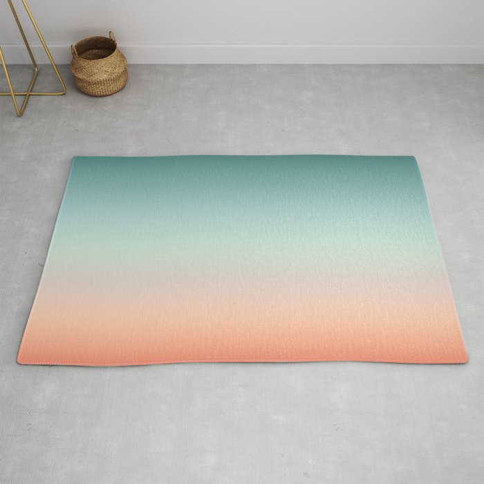Fading Sunset Sky Colors by Ohaniki on Rectangular Pillow Color Gradient Background 