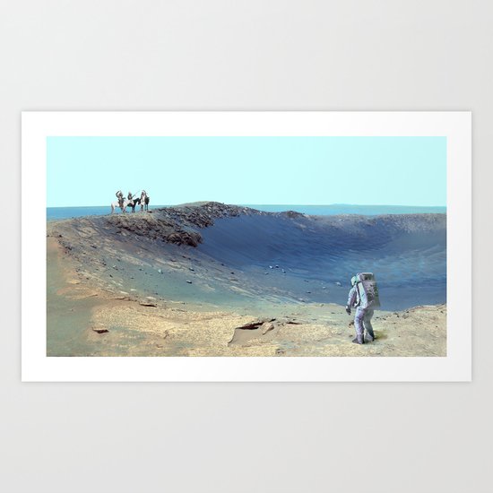 Cosmos & Indians Art Print
