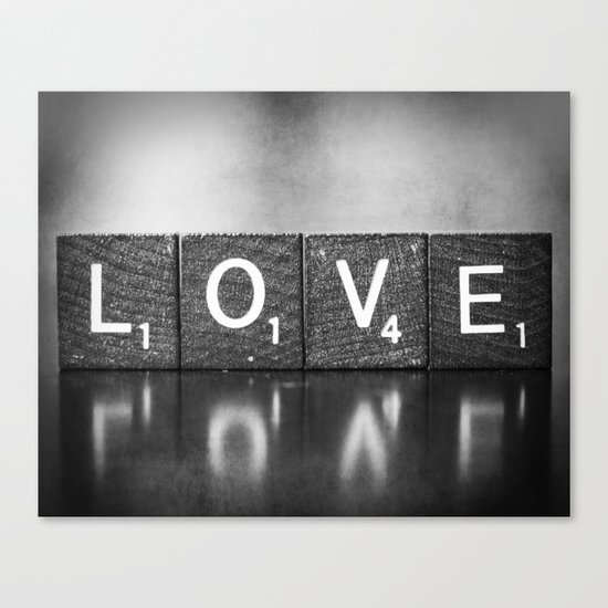 Love is a Beautiful Word - a fine art photograph Canvas Print