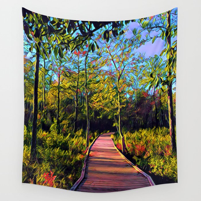 Pine Path Wall Tapestry