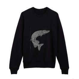 Northern pike - Esox lucius Kids Crewneck