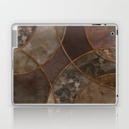 Urban Texture Rusty Circles Abstract Art Laptop Skin