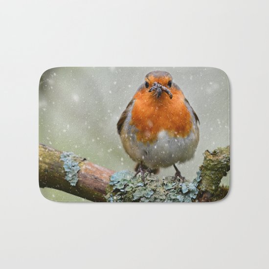 Chubby Winter Robin Bath Mat