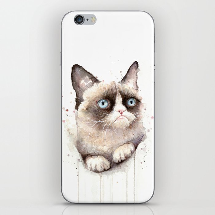 Angry Cat iPhone Skin