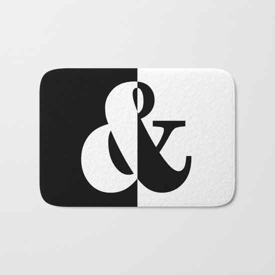Black & White Bath Mat