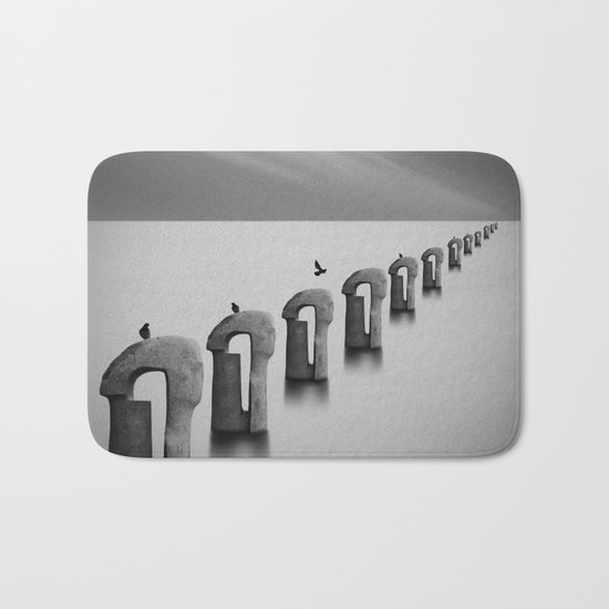 fog and sea Bath Mat