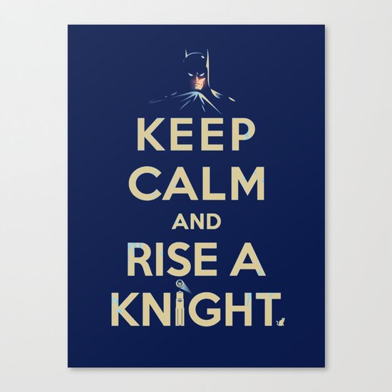 Keep Calm: Knight Canvas Print