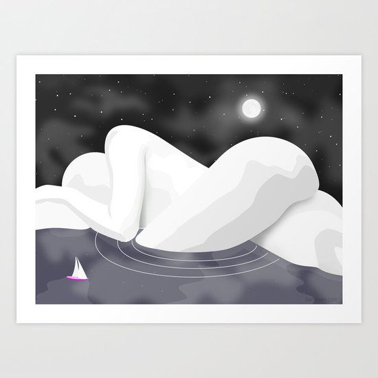 Nudescape 01 Art Print