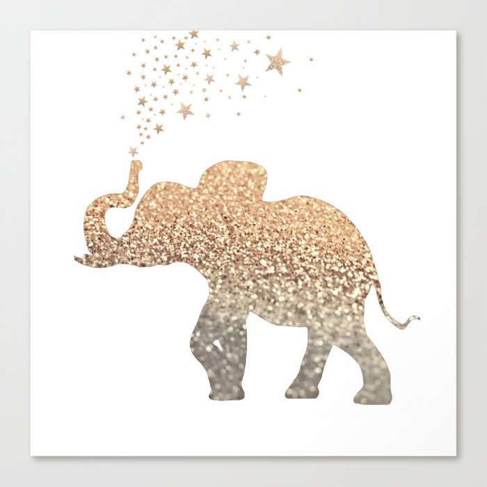 GOLD ELEPHANT Canvas Print