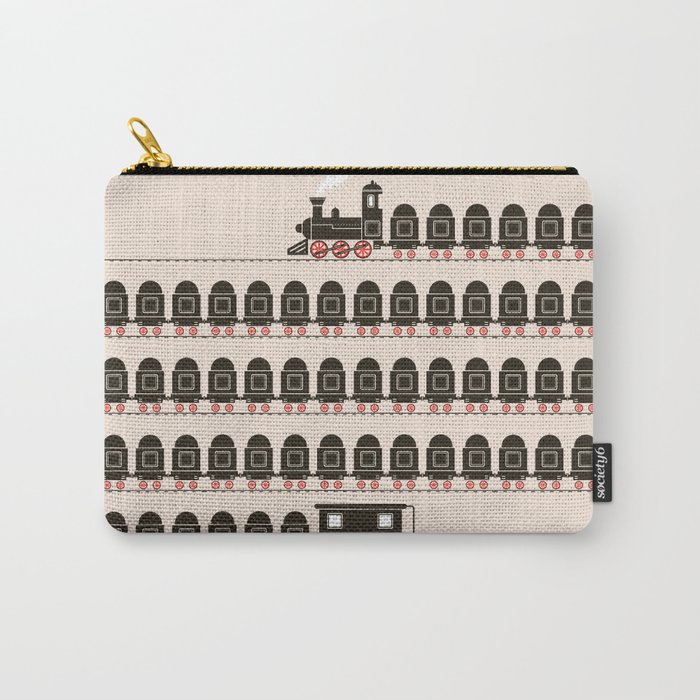 Stretched Out Locomotive  Carry-All Pouch