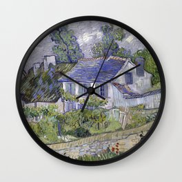 Houses at Auvers Wall Clock